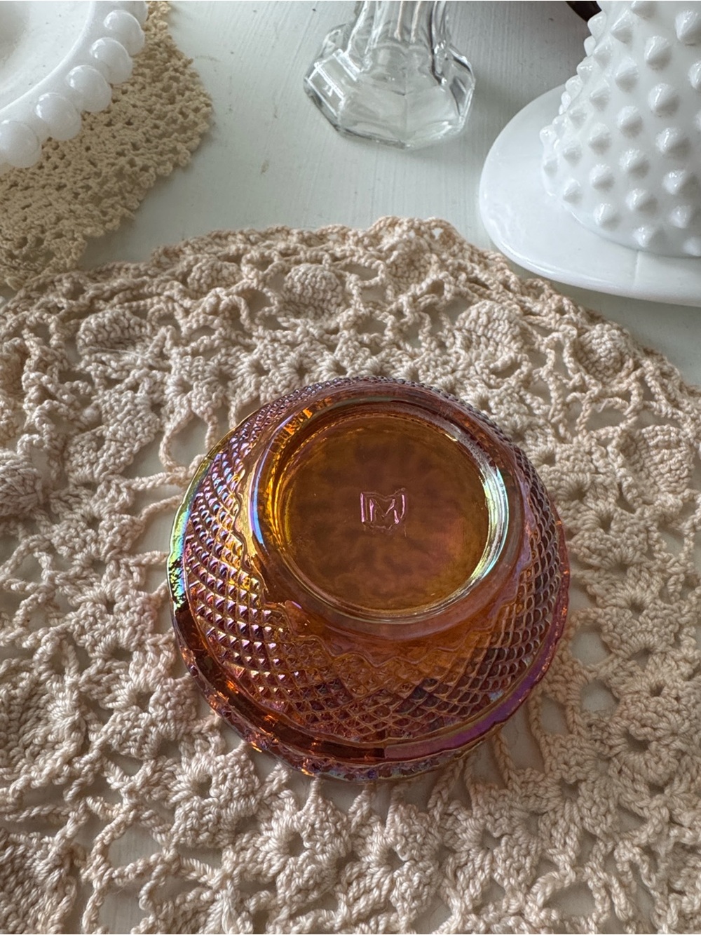 Mosser Carnival Glass Fairy Lamp - Picture 5 of 6